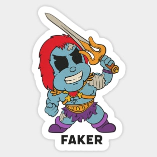 Adorable Faker He Man Toy 1980 Sticker